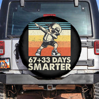 100 Days Smarter Spare Tire Cover Funny 67 33 Six Seven Math Teacher Kids 100th Day