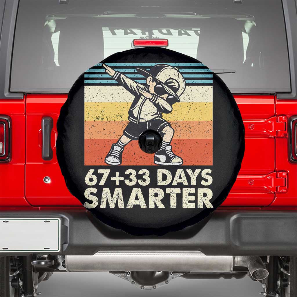 100 Days Smarter Spare Tire Cover Funny 67 33 Six Seven Math Teacher Kids 100th Day
