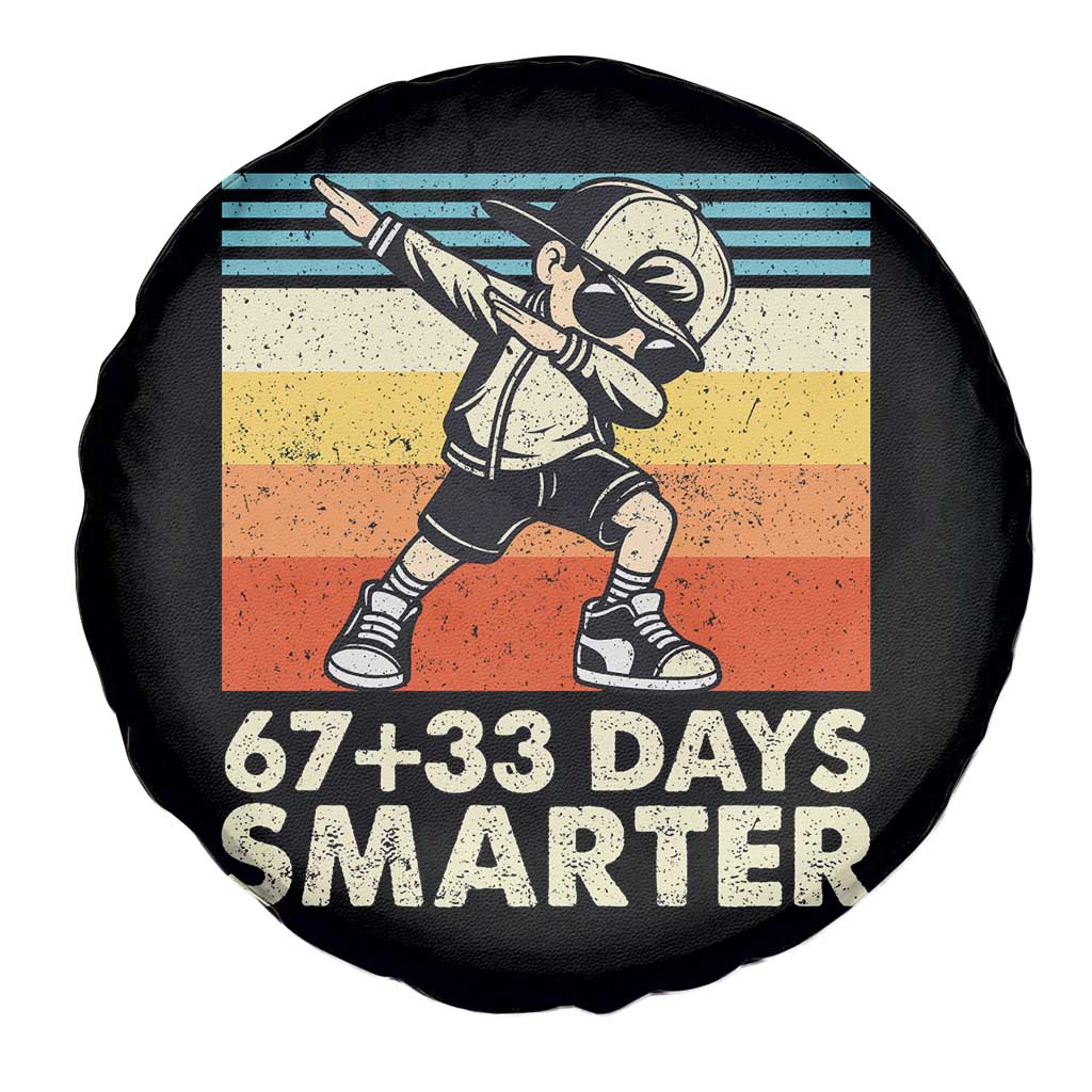 100 Days Smarter Spare Tire Cover Funny 67 33 Six Seven Math Teacher Kids 100th Day