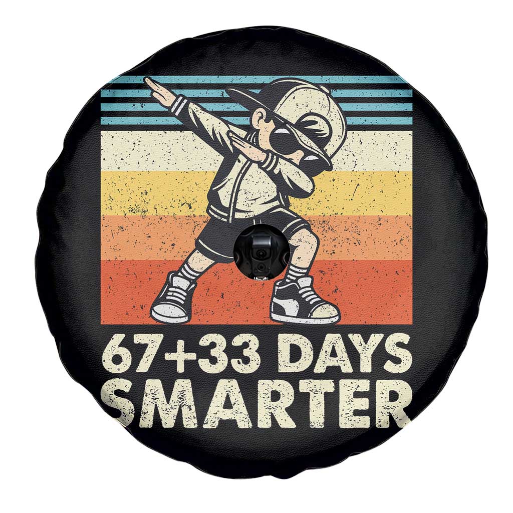 100 Days Smarter Spare Tire Cover Funny 67 33 Six Seven Math Teacher Kids 100th Day