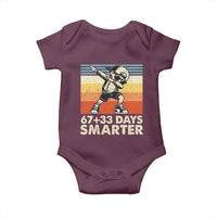 100 Days Smarter Baby Onesie Funny 67 33 Six Seven Math Teacher Kids 100th Day
