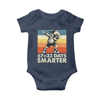 100 Days Smarter Baby Onesie Funny 67 33 Six Seven Math Teacher Kids 100th Day