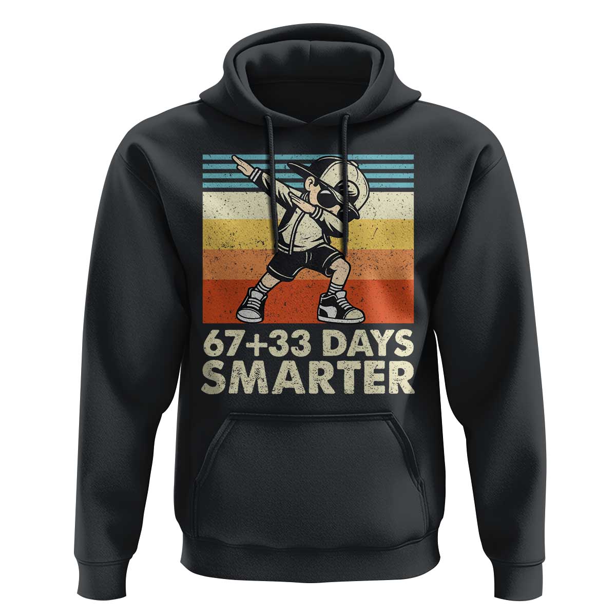 100 Days Smarter Hoodie Funny 67 33 Six Seven Math Teacher Kids 100th Day