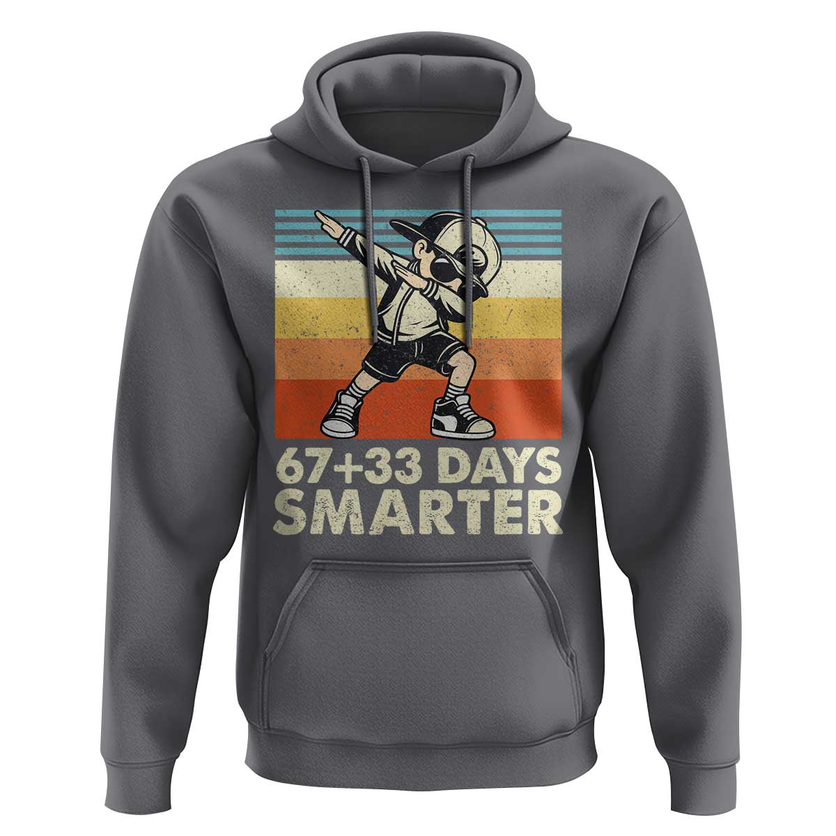 100 Days Smarter Hoodie Funny 67 33 Six Seven Math Teacher Kids 100th Day