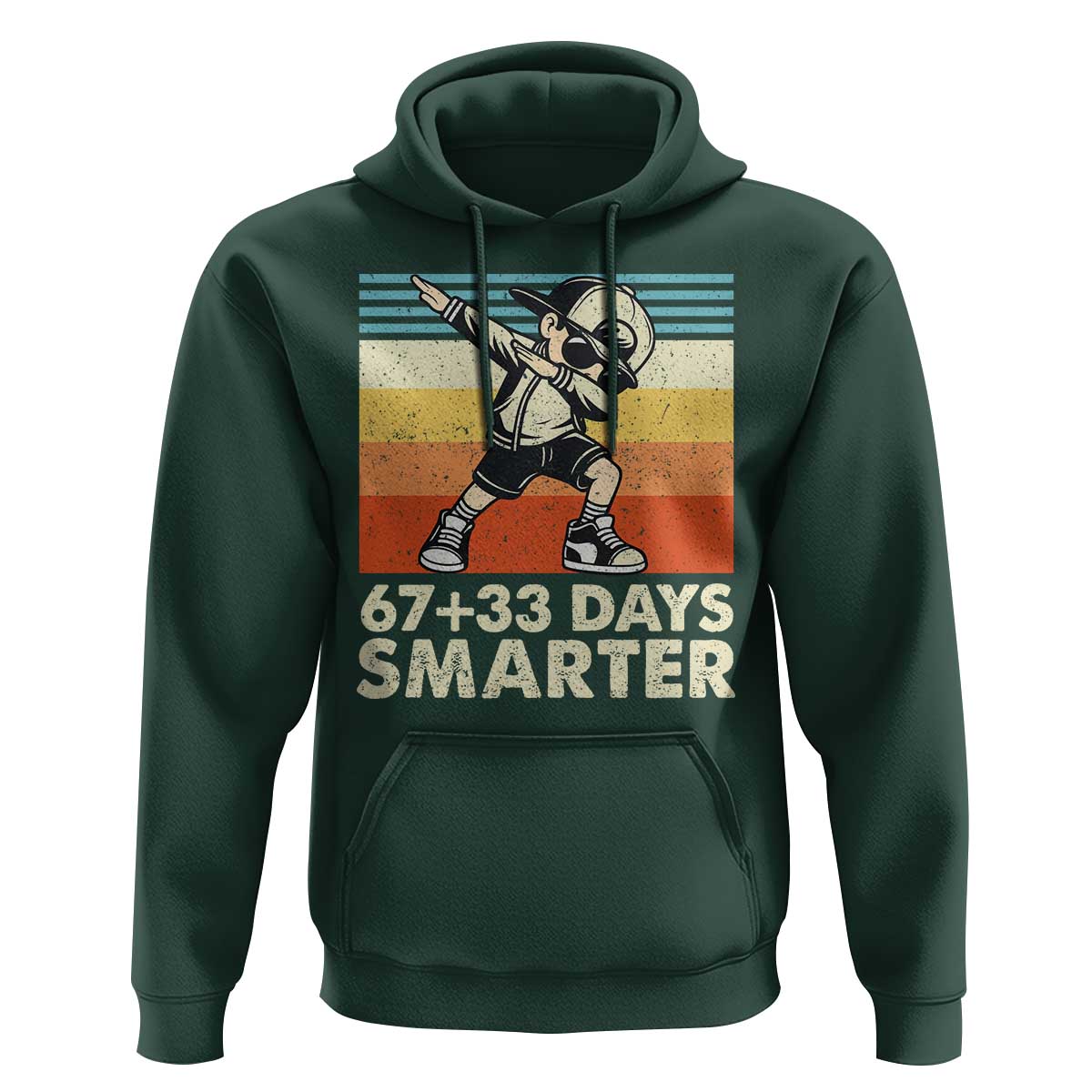 100 Days Smarter Hoodie Funny 67 33 Six Seven Math Teacher Kids 100th Day