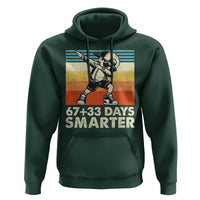 100 Days Smarter Hoodie Funny 67 33 Six Seven Math Teacher Kids 100th Day