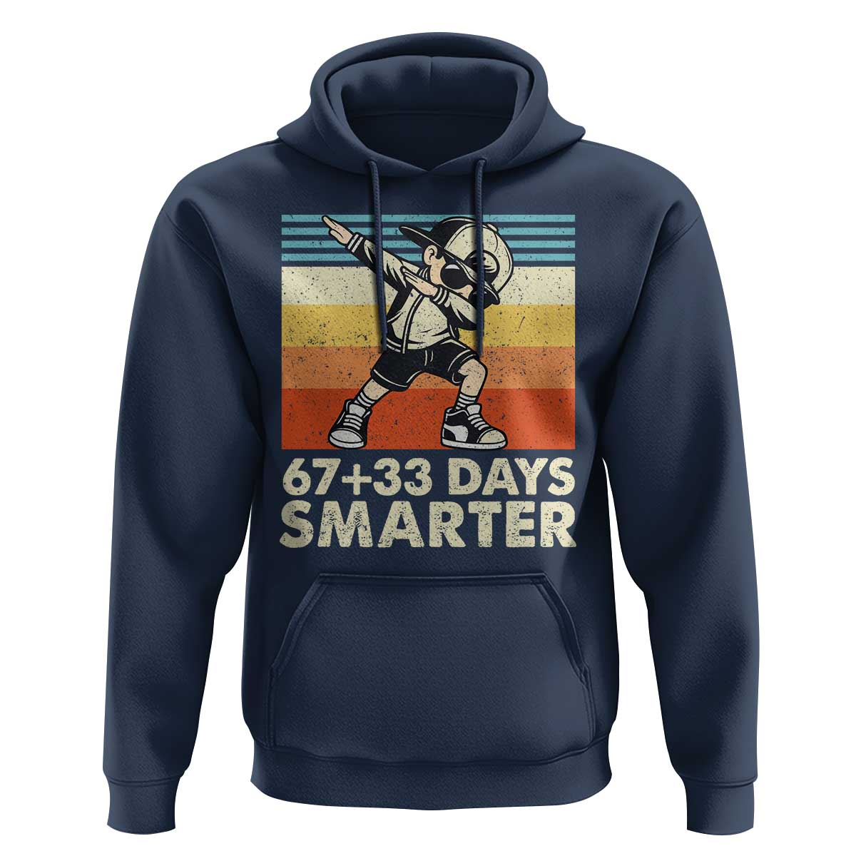 100 Days Smarter Hoodie Funny 67 33 Six Seven Math Teacher Kids 100th Day