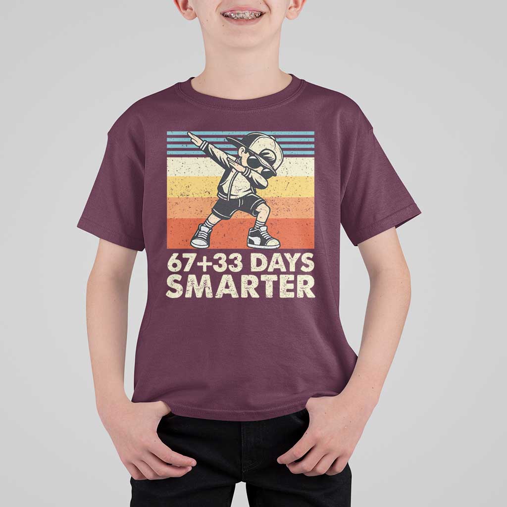 100 Days Smarter T Shirt For Kid Funny 67 33 Six Seven Math Teacher Kids 100th Day