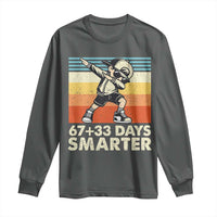 100 Days Smarter Long Sleeve Shirt Funny 67 33 Six Seven Math Teacher Kids 100th Day