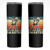 100 Days Smarter Skinny Tumbler Funny 67 33 Six Seven Math Teacher Kids 100th Day