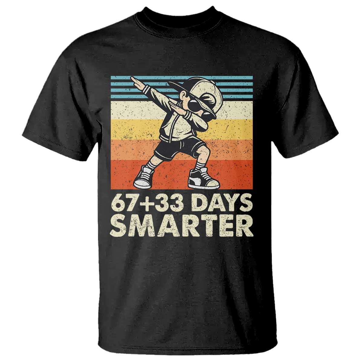 100 Days Smarter T Shirt Funny 67 33 Six Seven Math Teacher Kids 100th Day
