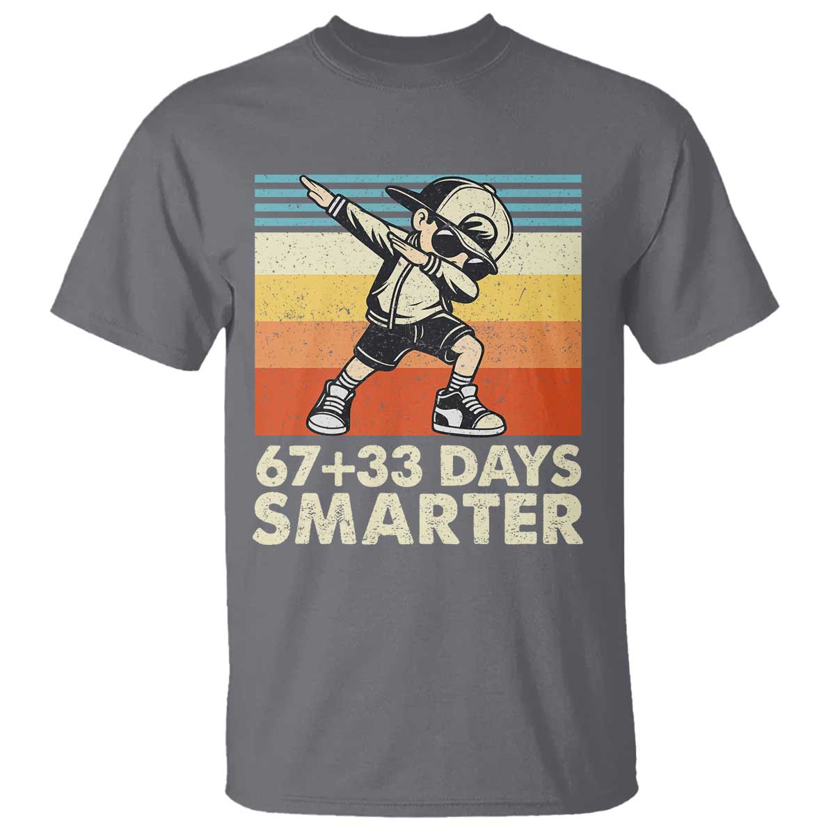 100 Days Smarter T Shirt Funny 67 33 Six Seven Math Teacher Kids 100th Day