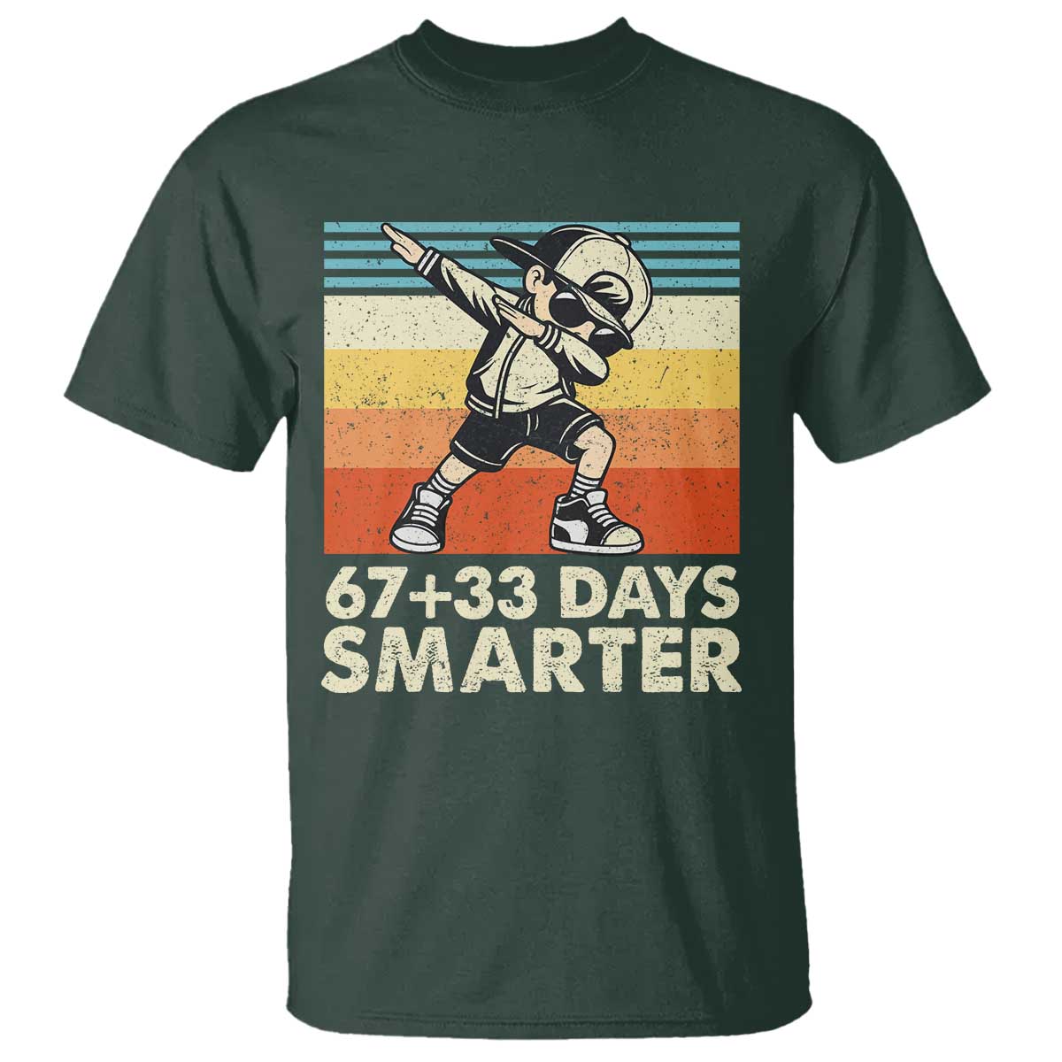 100 Days Smarter T Shirt Funny 67 33 Six Seven Math Teacher Kids 100th Day