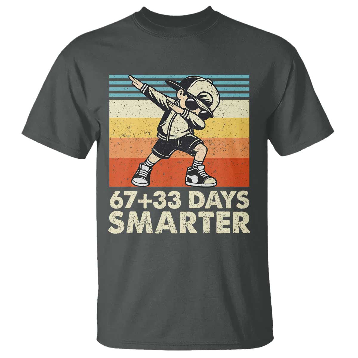 100 Days Smarter T Shirt Funny 67 33 Six Seven Math Teacher Kids 100th Day
