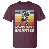 100 Days Smarter T Shirt Funny 67 33 Six Seven Math Teacher Kids 100th Day