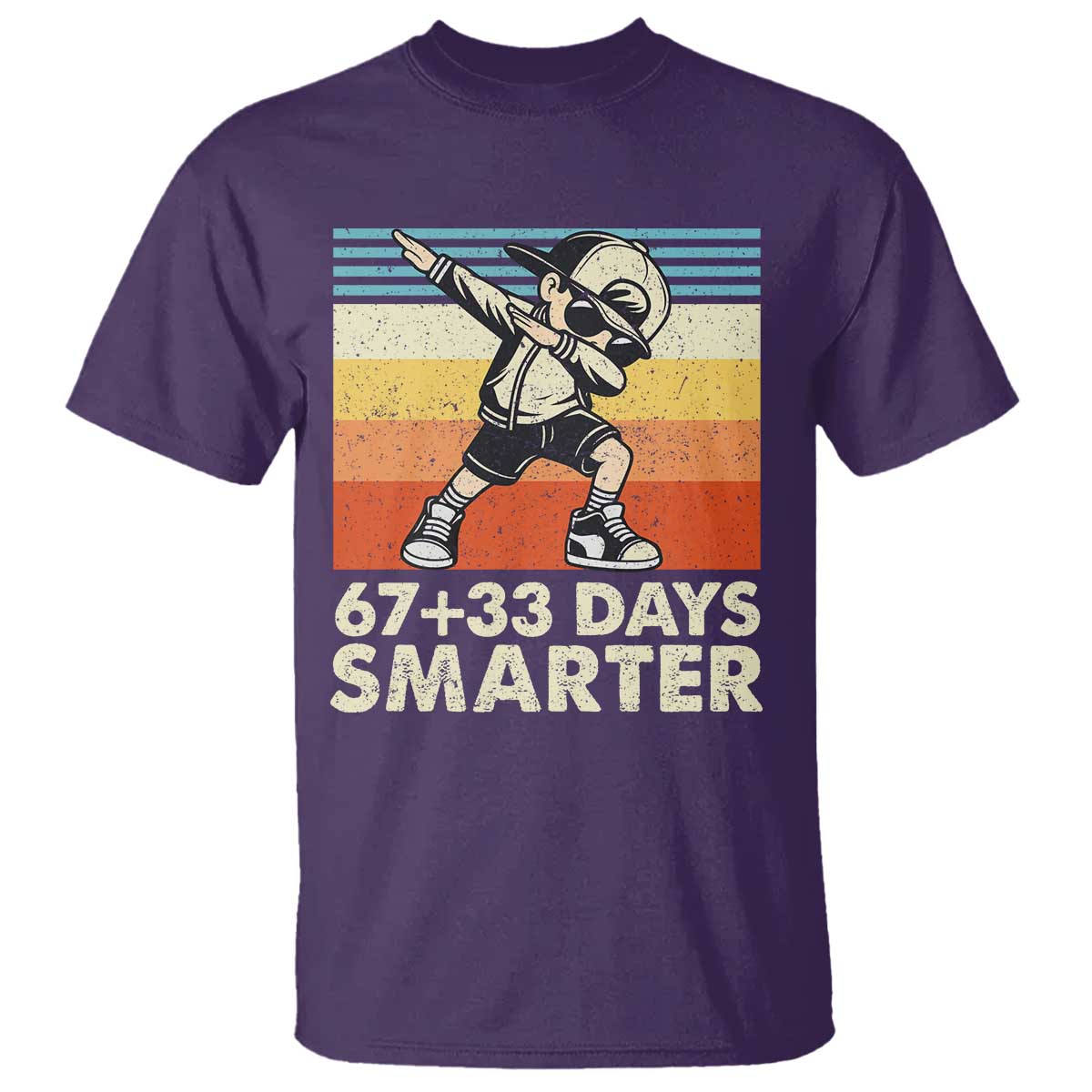 100 Days Smarter T Shirt Funny 67 33 Six Seven Math Teacher Kids 100th Day