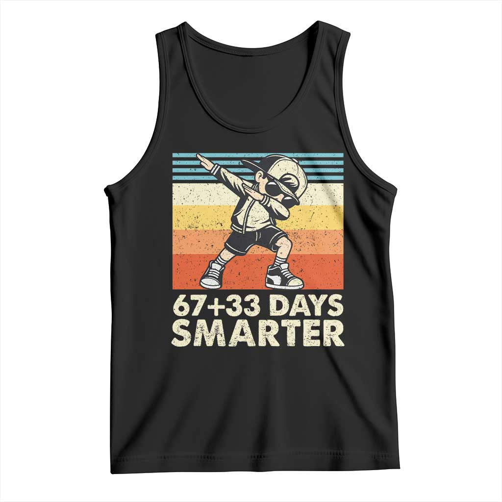100 Days Smarter Tank Top Funny 67 33 Six Seven Math Teacher Kids 100th Day