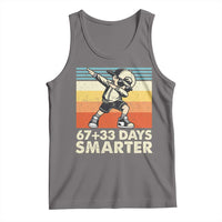 100 Days Smarter Tank Top Funny 67 33 Six Seven Math Teacher Kids 100th Day