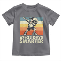 100 Days Smarter Toddler T Shirt Funny 67 33 Six Seven Math Teacher Kids 100th Day