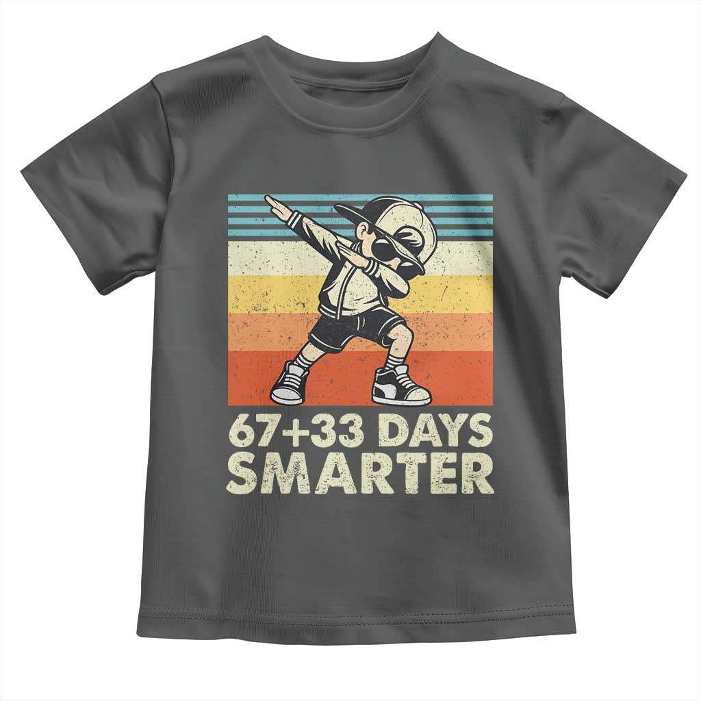 100 Days Smarter Toddler T Shirt Funny 67 33 Six Seven Math Teacher Kids 100th Day
