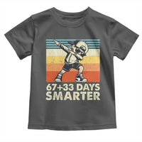 100 Days Smarter Toddler T Shirt Funny 67 33 Six Seven Math Teacher Kids 100th Day
