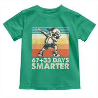 100 Days Smarter Toddler T Shirt Funny 67 33 Six Seven Math Teacher Kids 100th Day