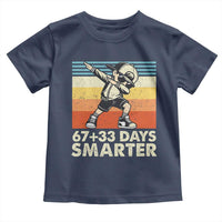 100 Days Smarter Toddler T Shirt Funny 67 33 Six Seven Math Teacher Kids 100th Day