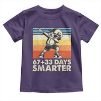 100 Days Smarter Toddler T Shirt Funny 67 33 Six Seven Math Teacher Kids 100th Day