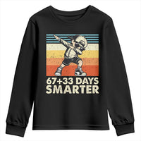 100 Days Smarter Youth Sweatshirt Funny 67 33 Six Seven Math Teacher Kids 100th Day