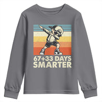 100 Days Smarter Youth Sweatshirt Funny 67 33 Six Seven Math Teacher Kids 100th Day