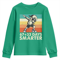 100 Days Smarter Youth Sweatshirt Funny 67 33 Six Seven Math Teacher Kids 100th Day