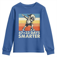 100 Days Smarter Youth Sweatshirt Funny 67 33 Six Seven Math Teacher Kids 100th Day