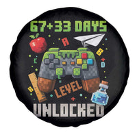 67 33 100 Days Level Unlocked Spare Tire Cover Gaming 100th Day of School Boys Kid