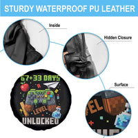 67 33 100 Days Level Unlocked Spare Tire Cover Gaming 100th Day of School Boys Kid