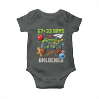 67 33 100 Days Level Unlocked Baby Onesie Gaming 100th Day of School Boys Kid