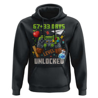 67 33 100 Days Level Unlocked Hoodie Gaming 100th Day of School Boys Kid