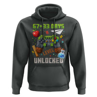67 33 100 Days Level Unlocked Hoodie Gaming 100th Day of School Boys Kid