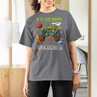 67 33 100 Days Level Unlocked T Shirt For Women Gaming 100th Day of School Boys Kid
