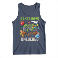 67 33 100 Days Level Unlocked Tank Top Gaming 100th Day of School Boys Kid