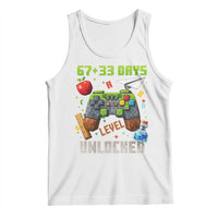 67 33 100 Days Level Unlocked Tank Top Gaming 100th Day of School Boys Kid