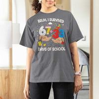 Bruh I Survived 67 33 100 Days of School T Shirt For Women Six Seven Teachers Kids