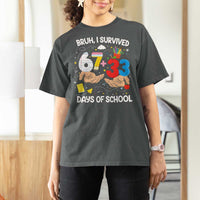 Bruh I Survived 67 33 100 Days of School T Shirt For Women Six Seven Teachers Kids
