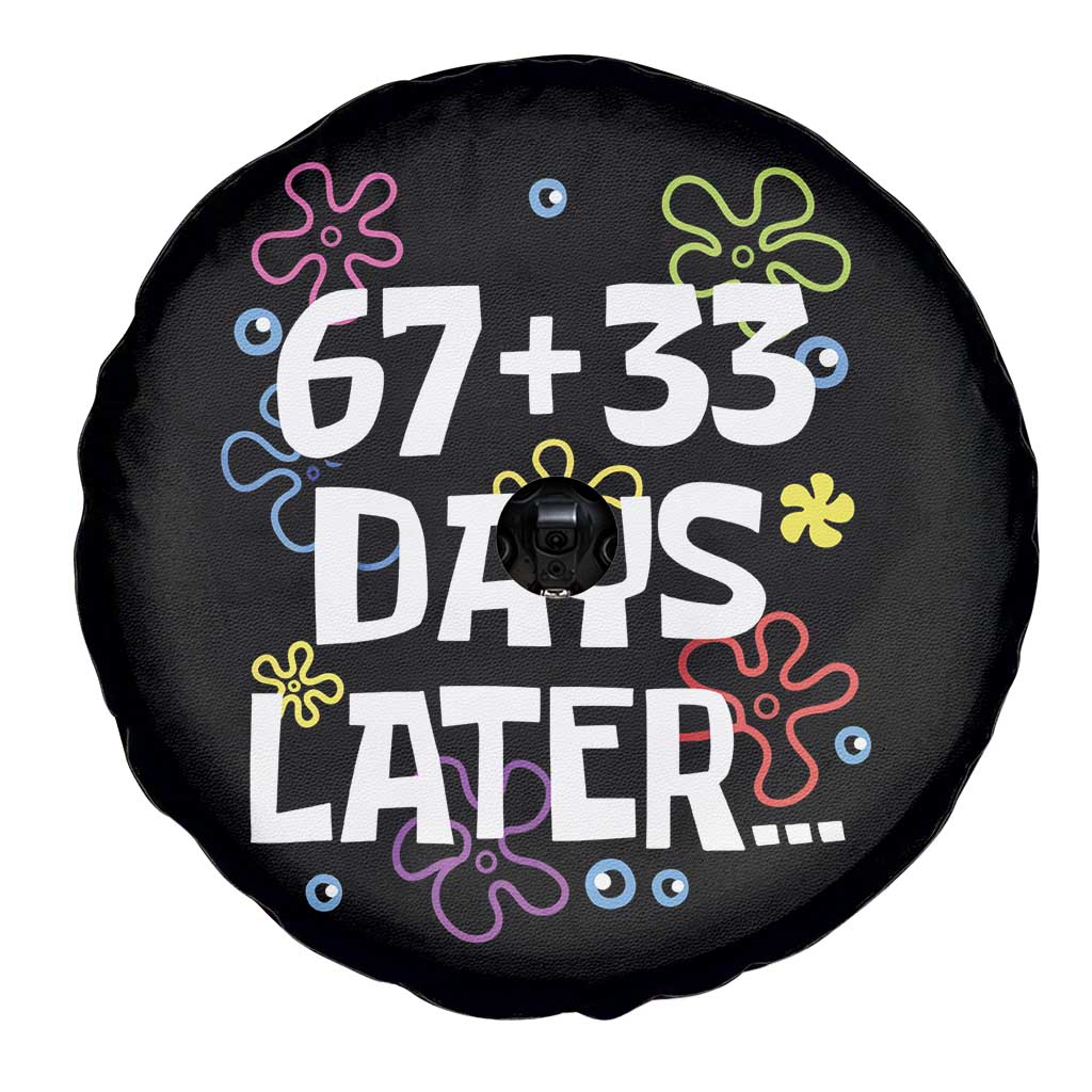 67 33 One Hundred Days Later Spare Tire Cover Funny 100th Day of School Flowers