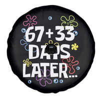 67 33 One Hundred Days Later Spare Tire Cover Funny 100th Day of School Flowers