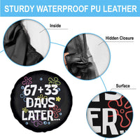 67 33 One Hundred Days Later Spare Tire Cover Funny 100th Day of School Flowers