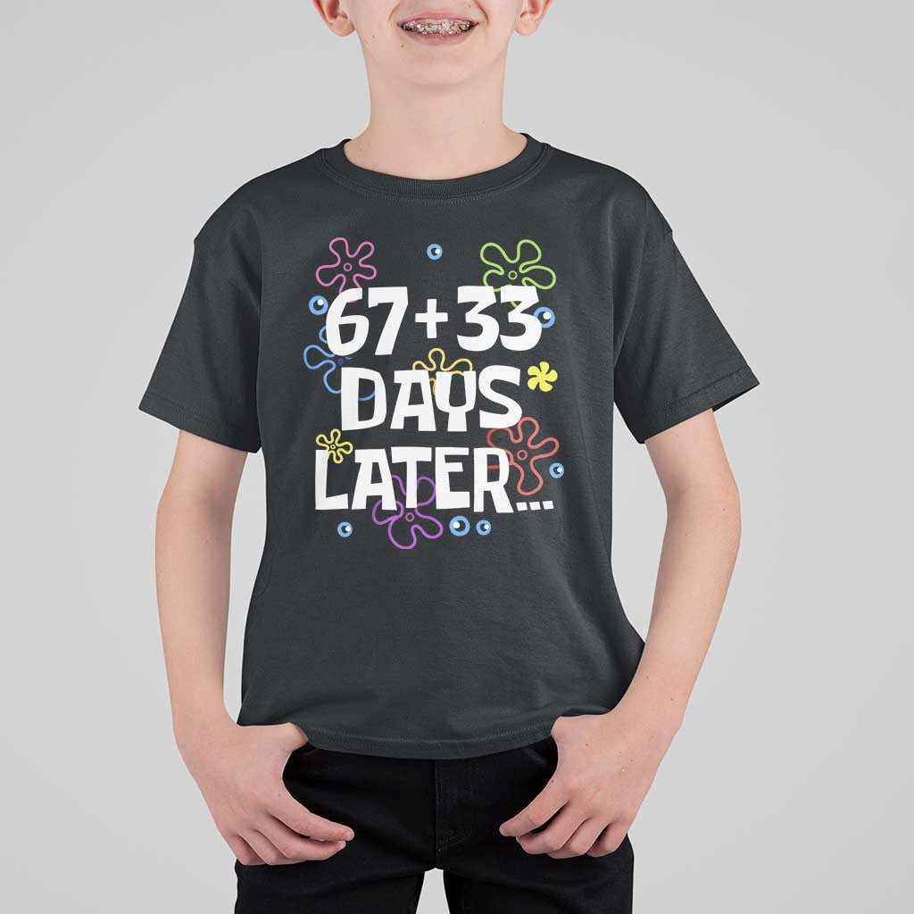 67 33 One Hundred Days Later T Shirt For Kid Funny 100th Day of School Flowers