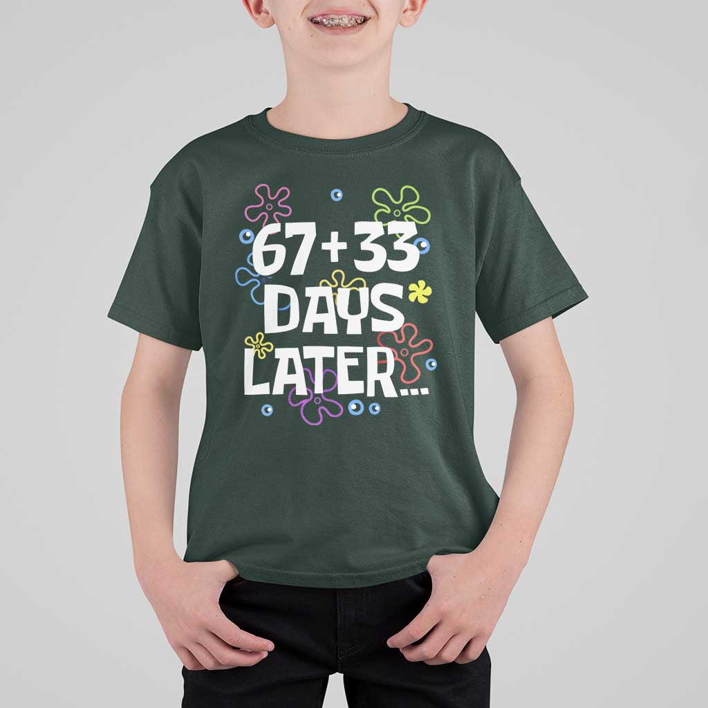 67 33 One Hundred Days Later T Shirt For Kid Funny 100th Day of School Flowers