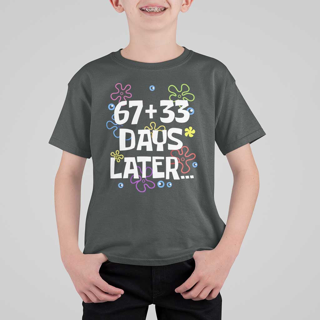 67 33 One Hundred Days Later T Shirt For Kid Funny 100th Day of School Flowers