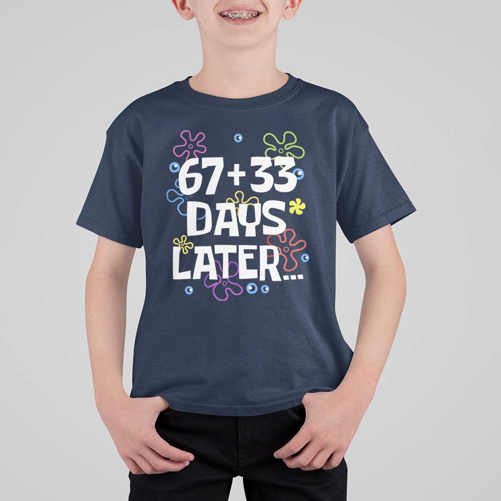 67 33 One Hundred Days Later T Shirt For Kid Funny 100th Day of School Flowers