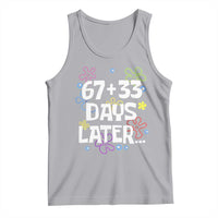 67 33 One Hundred Days Later Tank Top Funny 100th Day of School Flowers